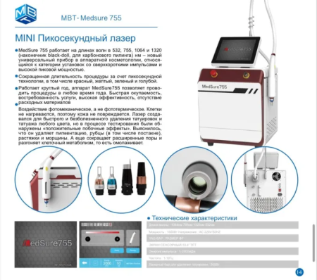 MedSure755 - Пикосекундный лазер